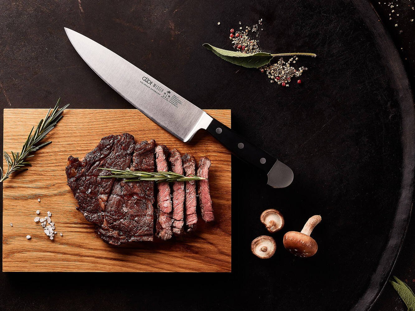 Messer Solingen, Güde Messer, Kochmesser Solingen, Messerset, wetzstahl, solinger messer